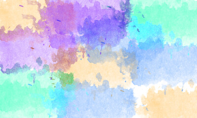 orange, green and blue brush stack background