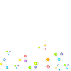 Social media marketing icons internet tags target