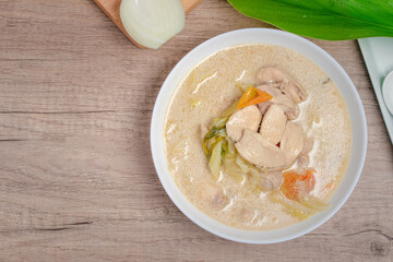 Thai Chicken Coconut Soup Tom Kha Gai Thai food