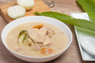 Thai Chicken Coconut Soup Tom Kha Gai Thai food