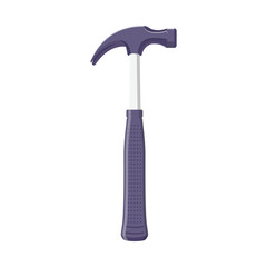 Hammer Flat Illustration. Clean Icon Design Element on Isolated White Background