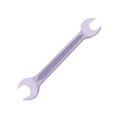 Wrench Flat Illustration. Clean Icon Design Element on Isolated White Background