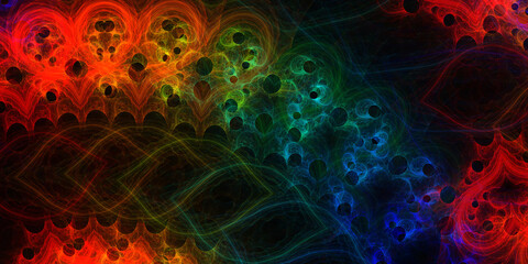 Fraktal grafisches Element Hintergrundmotiv f&uuml;r Druck und Layout