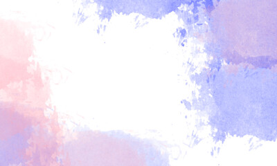 white background with blue pink brush