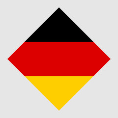 Germany flag, official colors. Vector illustration.