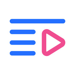 Obraz premium Music Playlist with Two Tone Color