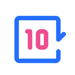 Repeat Icon with Two Tone Color