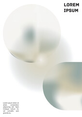 Vector Gradient Colorful Cover. Holographic Abstract Background Poster Design Template.