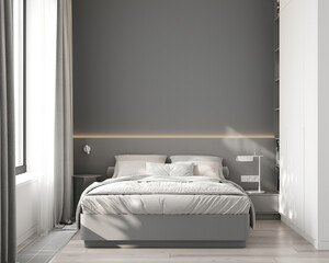 room with bed