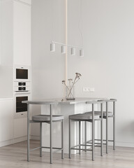 modern kitchen interior