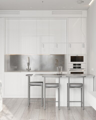 modern kitchen interior