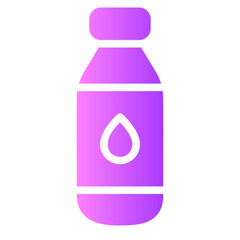 drinking bottles gradient icon