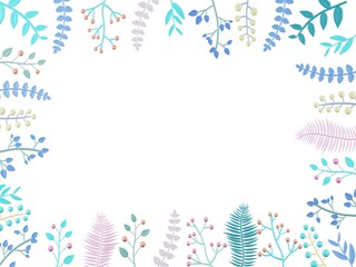 葉っぱ　フレーム　3D