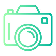 photo camera gradient icon