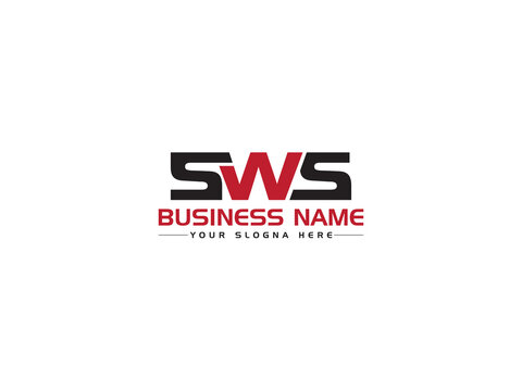 Monogram SWS Logo Letter, Creative SW s w s Logo Icon Vector Image Design For Your Any Type Of Business Or Brand