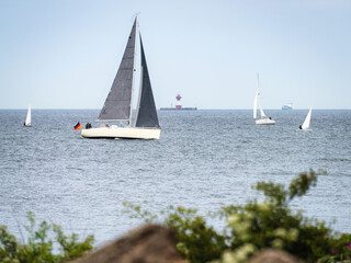 Obraz premium View of sailing boats on the sea in Germany