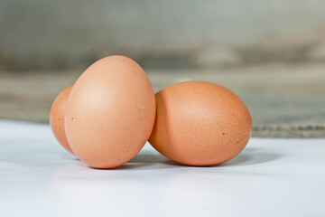 eggs on a white background