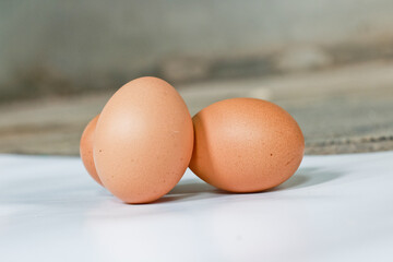 eggs on a white background