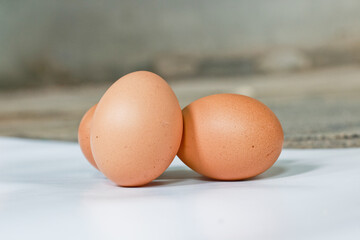eggs on a white background