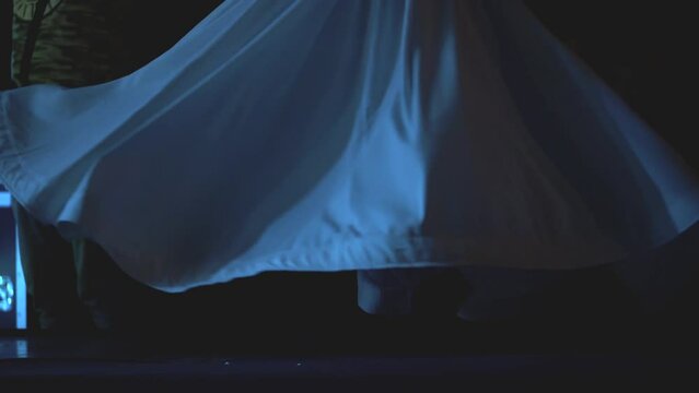 Footage of a dervish dance