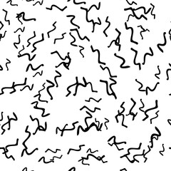 Seamless pattern with sketch squiggle