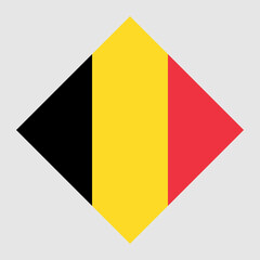 Fototapeta premium Belgium flag, official colors. Vector illustration.