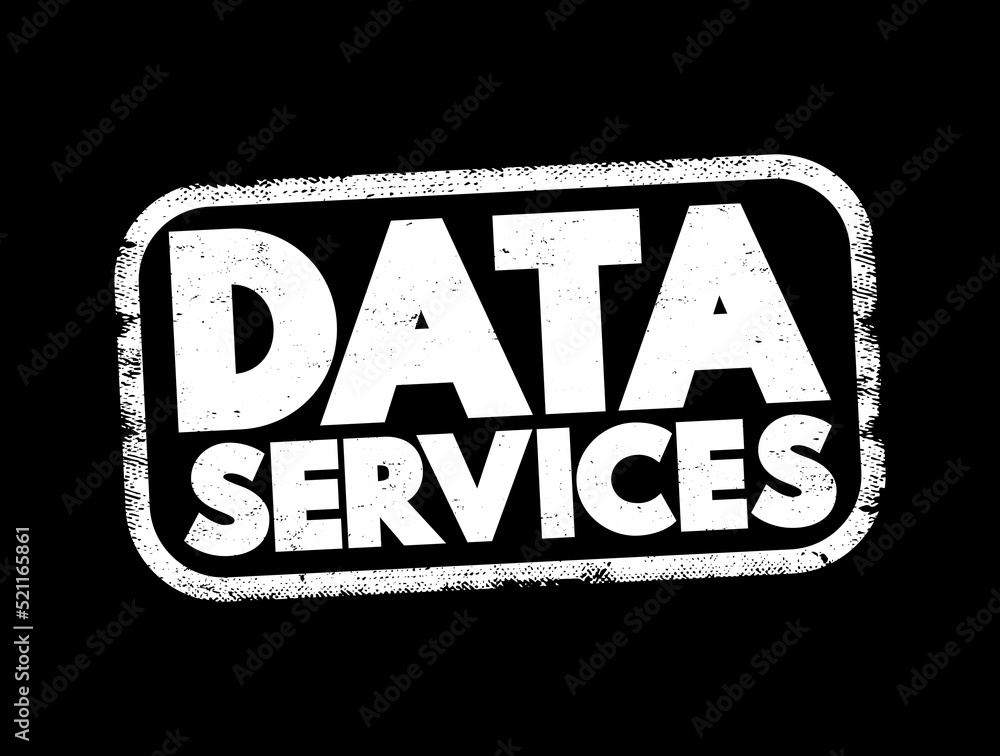 Poster data services - self-contained units of software functions that give data characteristics it doesn't