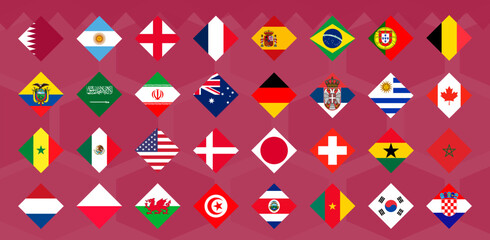 Wallpaper in the colors of Qatar. Vector illustration.