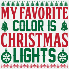 My favorite color is Christmas lights