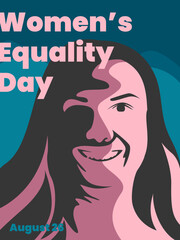 Illustration vector graphic of women or person. Good for women's equality day 