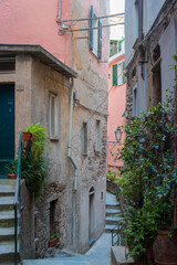 street  of the city Vernazza, Italy