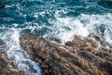 sea waves on the rocks