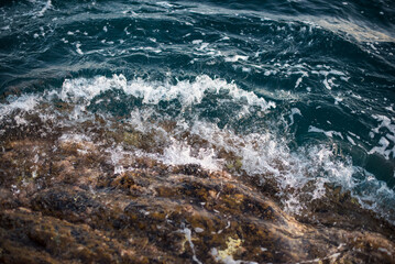 sea waves on the rocks