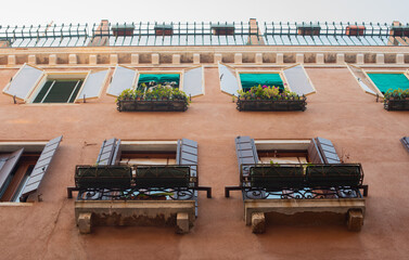 old beautiful houses of Venice 