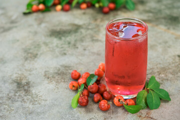 Cherries drink with fresh cherry, Cherry juice