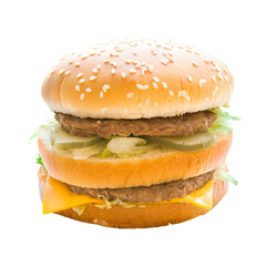 Hamburger isolated on white background (with clipping path)