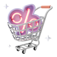 E-Commerce Shopping And Marketing 3D illustrations