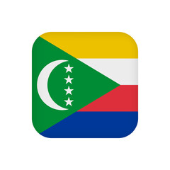 Comoros flag, official colors. Vector illustration.