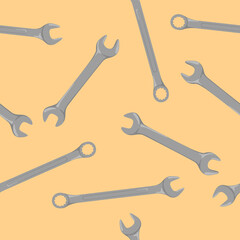 wrench seamless pattern Gift Wrap wallpaper background