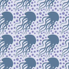 Naklejka premium Surface pattern, vector illustration in simple flat style, .flowing freeform