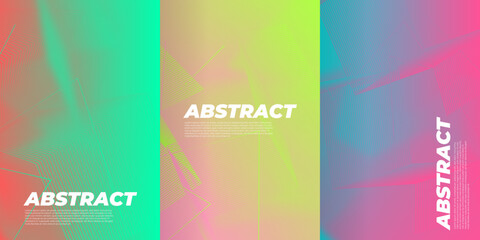 Company identity brochure template collection. Business presentation vector A4 vertical orientation front page mock up set. Corporate report cover abstract geometric illustration design layout bundle.