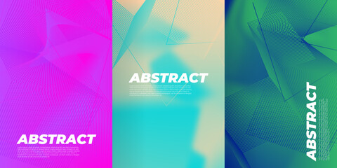 Abstract vector covers design template. Geometric gradient background. Background for decoration presentation, brochure, catalog, poster, book, magazine