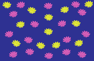 Obraz premium Seamless pattern with flowers.