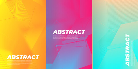 Abstract vector covers design template. Geometric gradient background. Background for decoration presentation, brochure, catalog, poster, book, magazine
