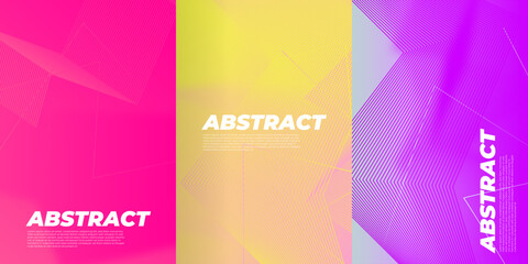 Abstract vector covers design template. Geometric gradient background. Background for decoration presentation, brochure, catalog, poster, book, magazine