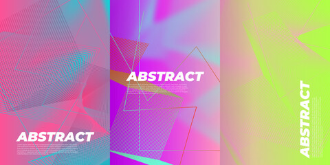 Abstract vector covers design template. Geometric gradient background. Background for decoration presentation, brochure, catalog, poster, book, magazine