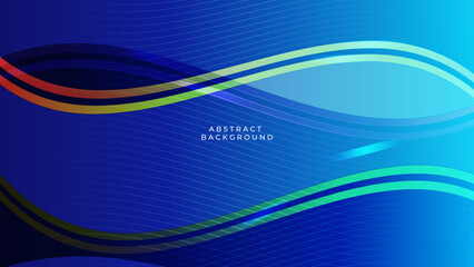 abstract modern blue lines background vector illustration EPS10