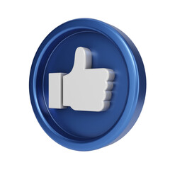 Love and Like Social Media UI 3D Icon
