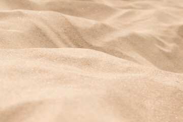 Fototapeta na wymiar Sand dunes close-up with areas of sharpness and defocus