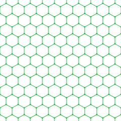 Green hexagon and white abstract background 